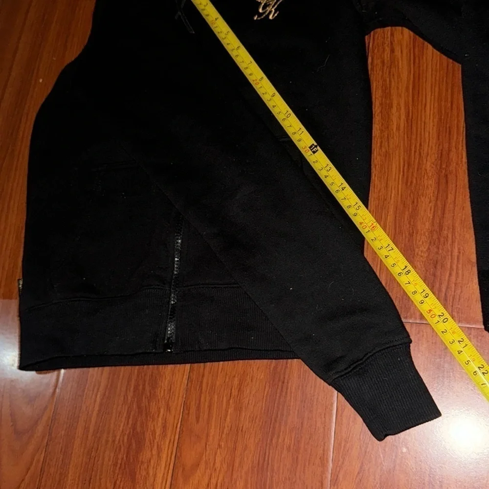 Gym king UK luxury exclusive the praco tracksuit set 2 piece black gold size 6-8 - Picture 4 of 14